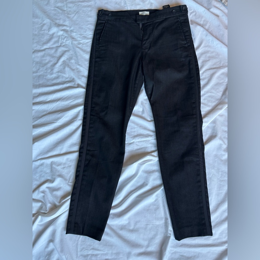7 For All Mankind Black Chinos